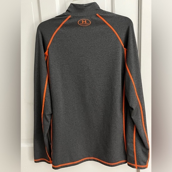 Under Armour Mens Coldgear Mock Long Sleeve 1/4 Zip Pull Over for Cold Weather - Picture 5 of 11